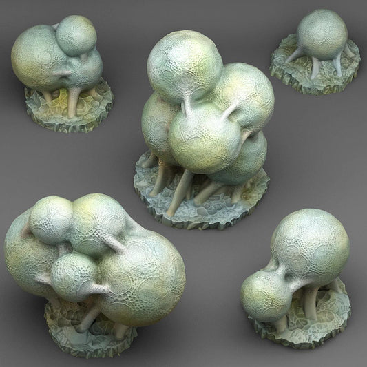 3D Printed Fantastic Plants and Rocks Giant Spider Eggs 28mm - 32mm D&D Wargaming - 3D Printing Boss 