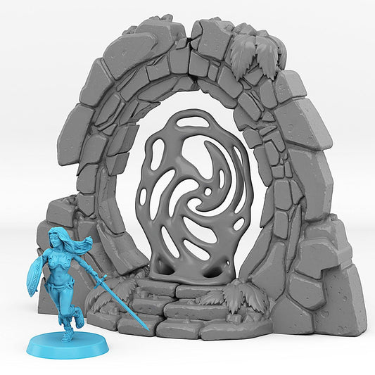 3D Printed Fantastic Plants and Rocks Jurassic Portal With Its Forgotten Effect 28mm - 32mm D&D Wargaming - 3D Printing Boss 