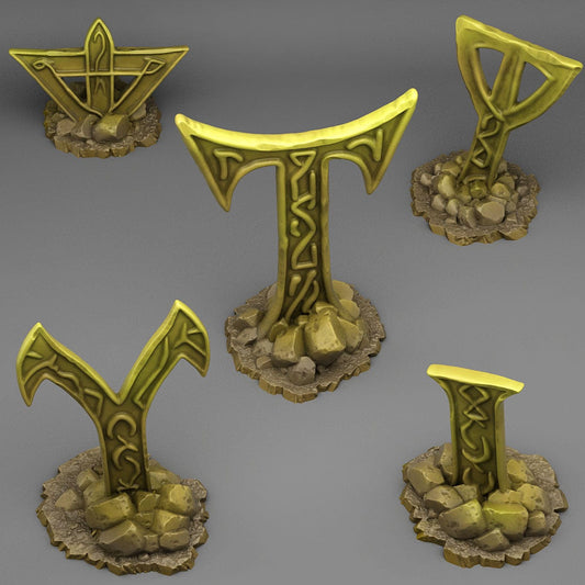3D Printed Fantastic Plants and Rocks Mysterious Cursed Cross 28mm - 32mm D&D Wargaming - 3D Printing Boss 