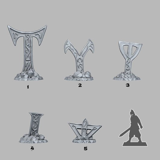 3D Printed Fantastic Plants and Rocks Mysterious Cursed Cross 28mm - 32mm D&D Wargaming - 3D Printing Boss 