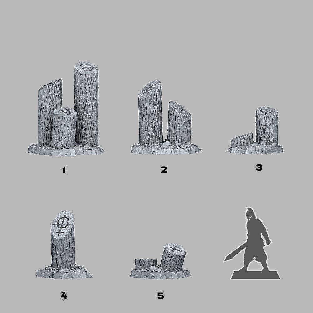3D Printed Fantastic Plants and Rocks Mystical Tree Trunk 28mm - 32mm D&D Wargaming - 3D Printing Boss 