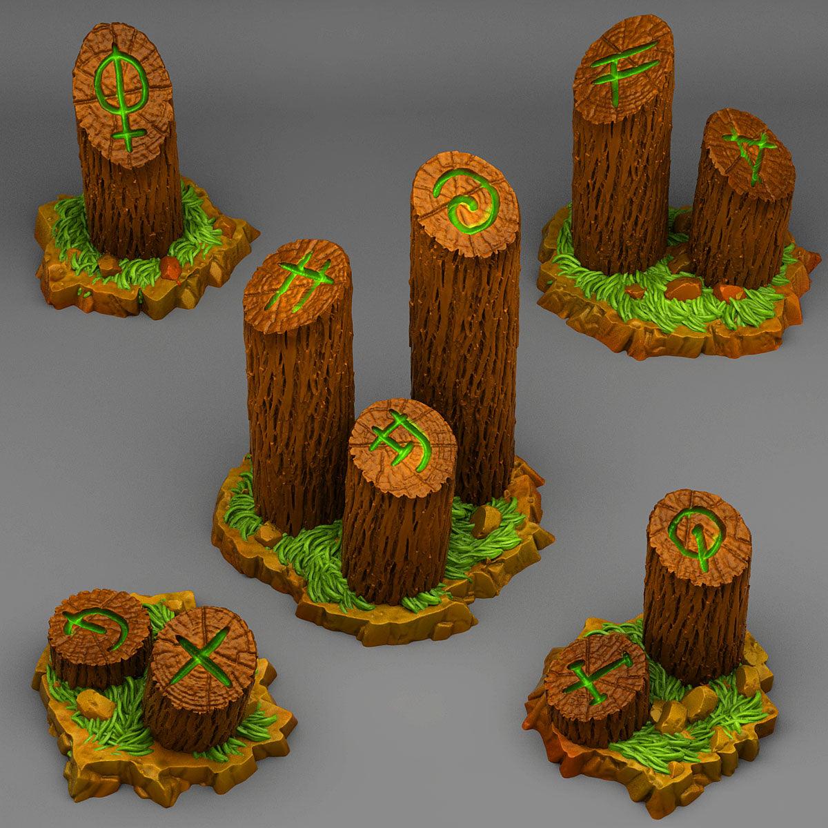 3D Printed Fantastic Plants and Rocks Mystical Tree Trunk 28mm - 32mm D&D Wargaming - 3D Printing Boss 
