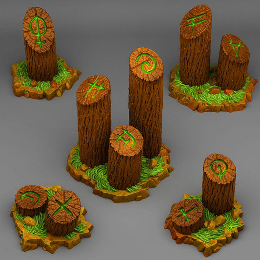 3D Printed Fantastic Plants and Rocks Mystical Tree Trunk 28mm - 32mm D&D Wargaming - 3D Printing Boss 