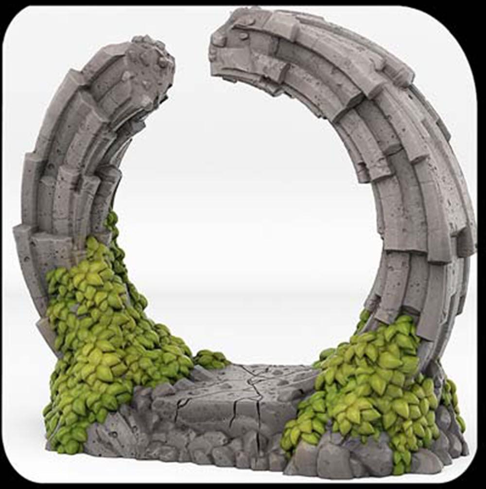 3D Printed Fantastic Plants and Rocks Pandora Portal With Its Water Vortex Effect 28mm - 32mm D&D Wargaming - 3D Printing Boss 