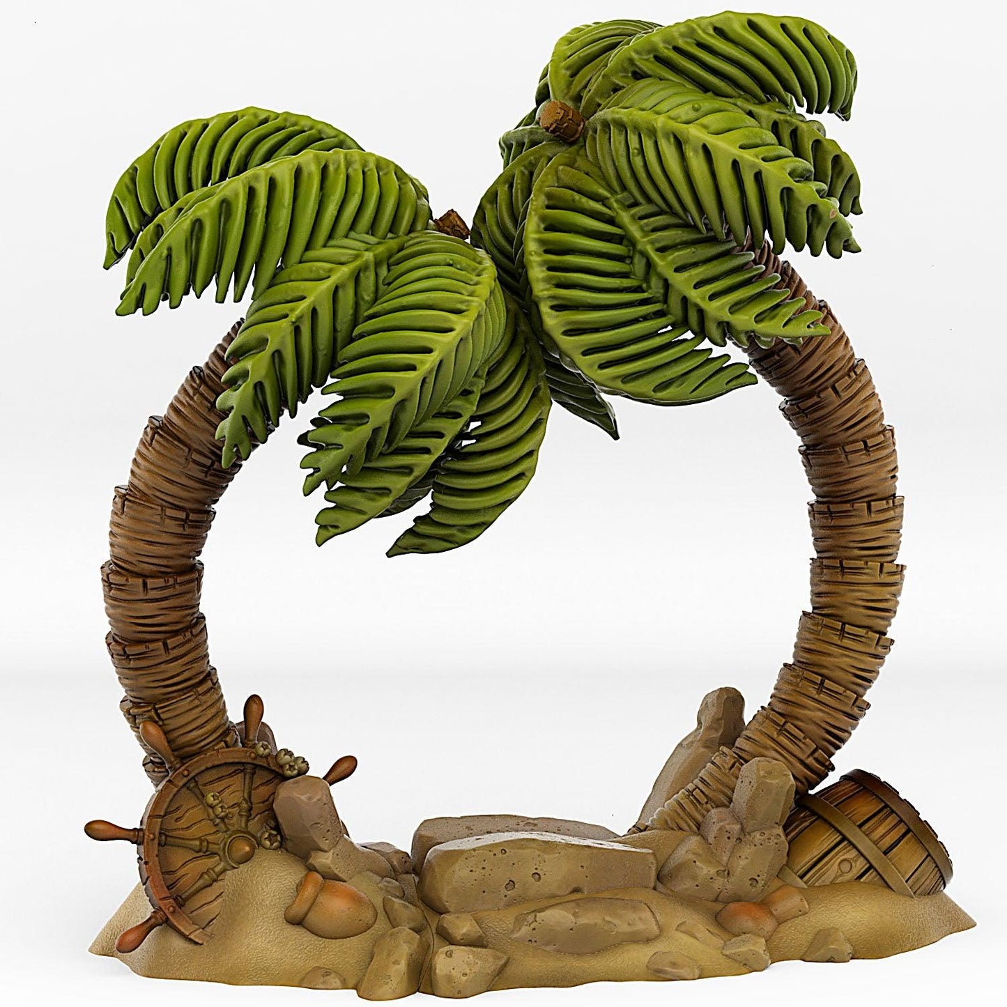 3D Printed Fantastic Plants and Rocks Pirate Island Portal With Its Pirate Skull Effect 28mm - 32mm D&D Wargaming - 3D Printing Boss 
