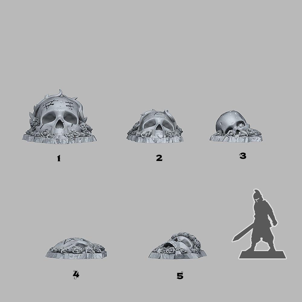 3D Printed Fantastic Plants and Rocks Roses Od Death 28mm - 32mm D&D Wargaming - 3D Printing Boss 