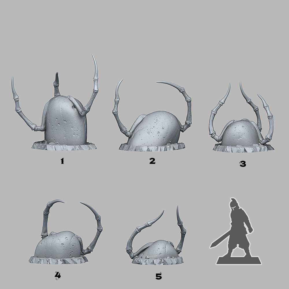 3D Printed Fantastic Plants and Rocks Spider Stones 28mm - 32mm D&D Wargaming - 3D Printing Boss 