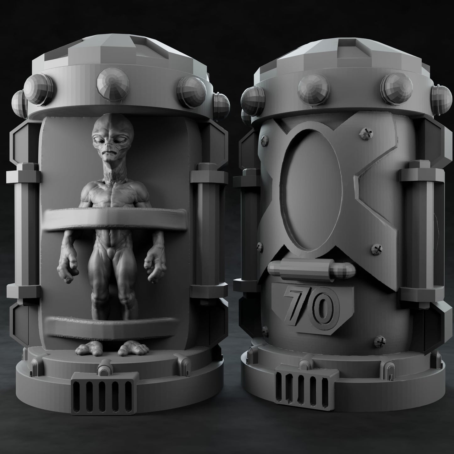 3D Printed Nafarrate Alien Capsule Set Space Orcs 28 32 mm D&D - 3D Printing Boss 