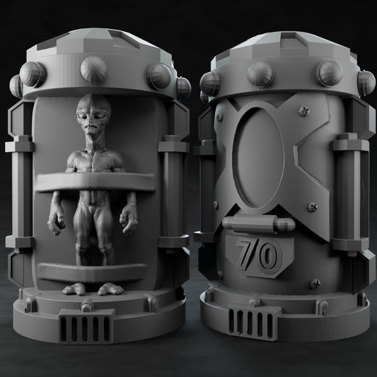 3D Printed Nafarrate Alien Capsule Set Space Orcs 28 32 mm D&D - 3D Printing Boss 