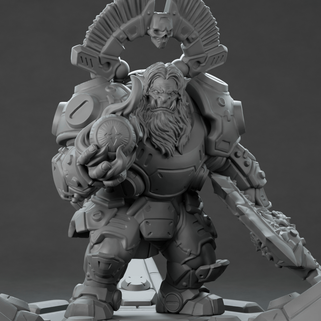 3D Printed Nafarrate Assault Orc Set Space Orcs 28 32 mm D&D - 3D Printing Boss 