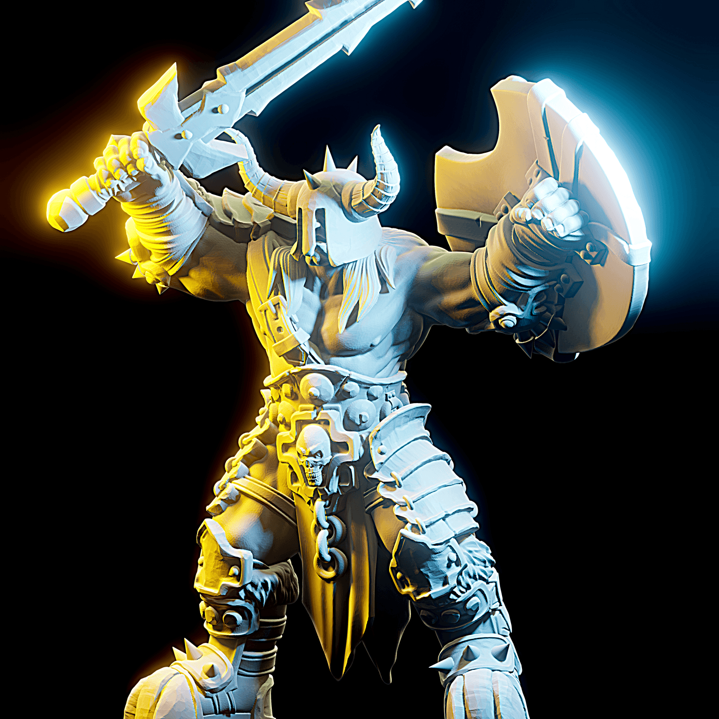 3D Printed Nafarrate - Chaos Vikings Chaos Viking 2 - 28 32 mm D&D - 3D Printing Boss 