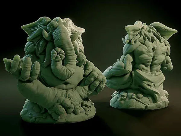 3D Printed Nafarrate Chaugnar Faugn Lovecraftian Bestiary 28 32 mm D&D - 3D Printing Boss 