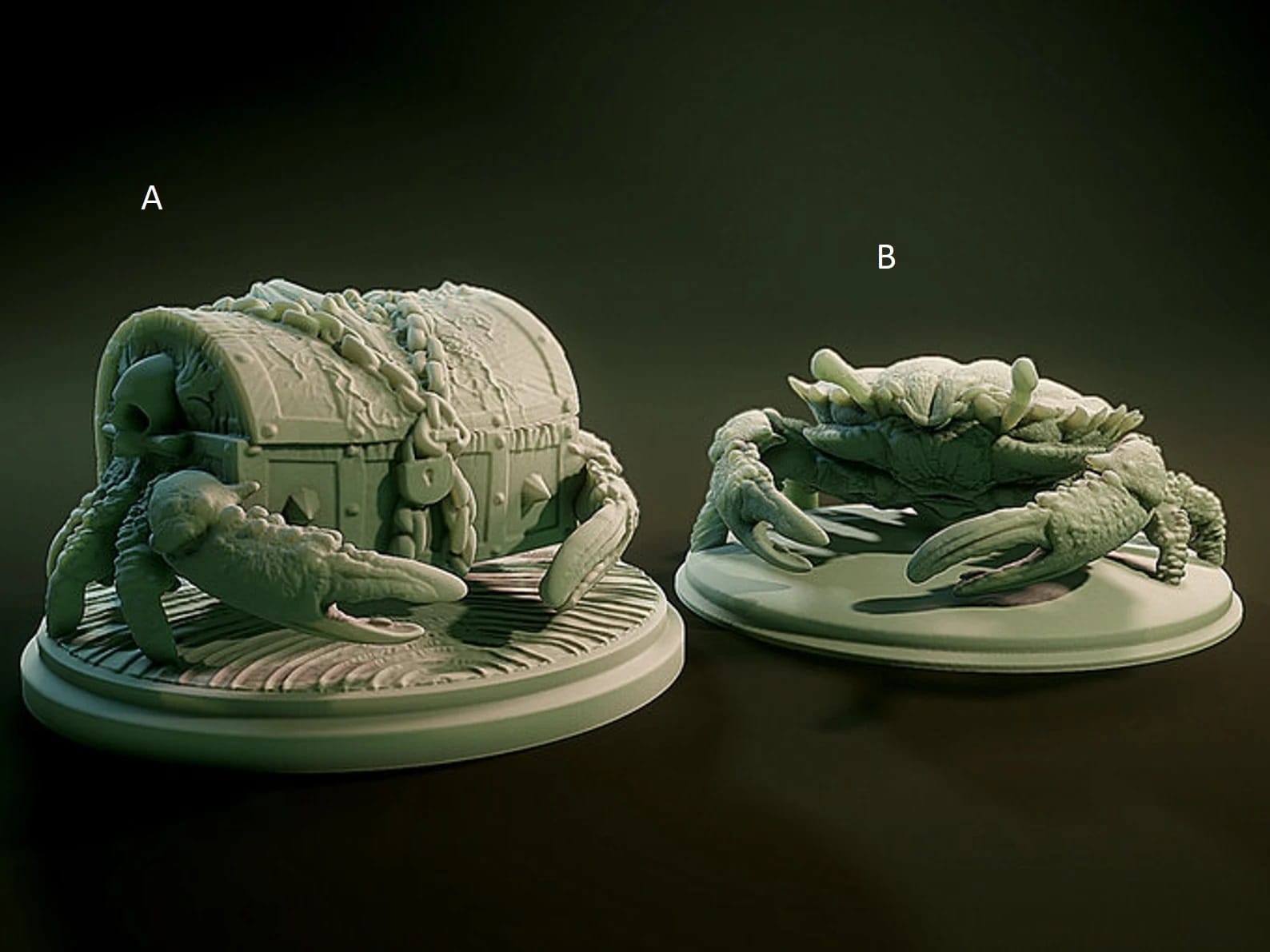 3D Printed Nafarrate Crabs Lovecraftian Bestiary 28 32 mm D&D - 3D Printing Boss 
