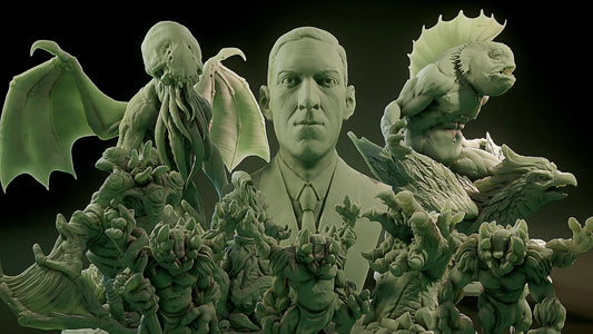 3D Printed Nafarrate Elder Thing Lovecraftian Bestiary 28 32 mm D&D - 3D Printing Boss 