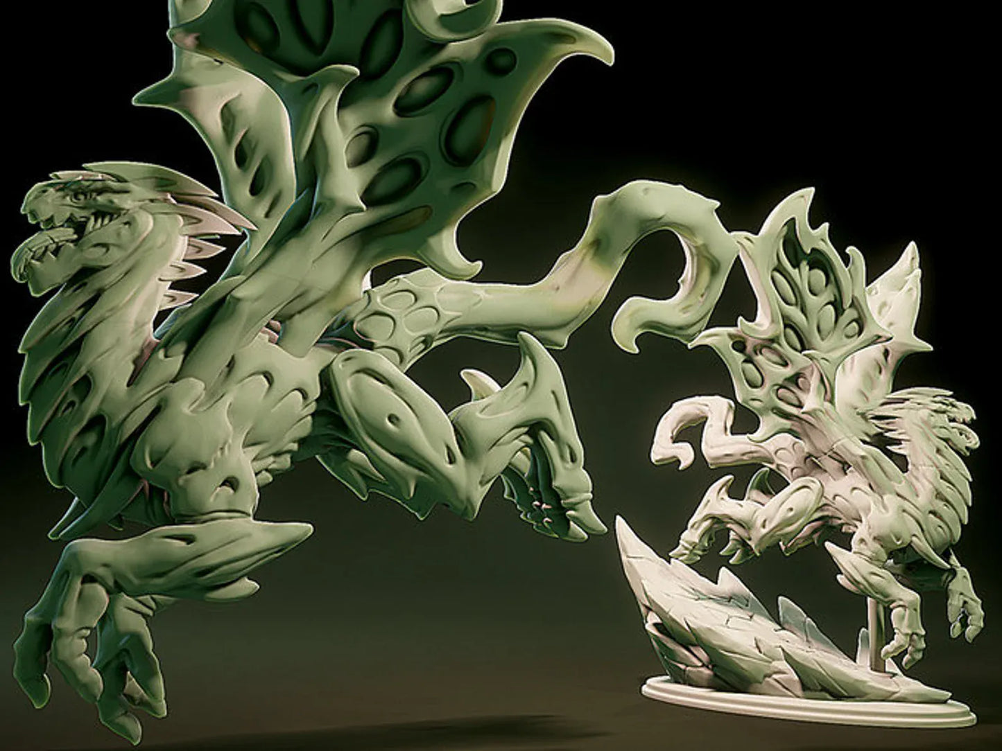 3D Printed Nafarrate Faerie Dragon Lovecraftian Bestiary 28 32 mm D&D - 3D Printing Boss 