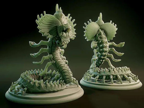 3D Printed Nafarrate Fireworm Lovecraftian Bestiary 28 32 mm D&D - 3D Printing Boss 