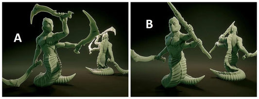 3D Printed Nafarrate Gnor Lovecraftian Bestiary 28 32 mm D&D - 3D Printing Boss 