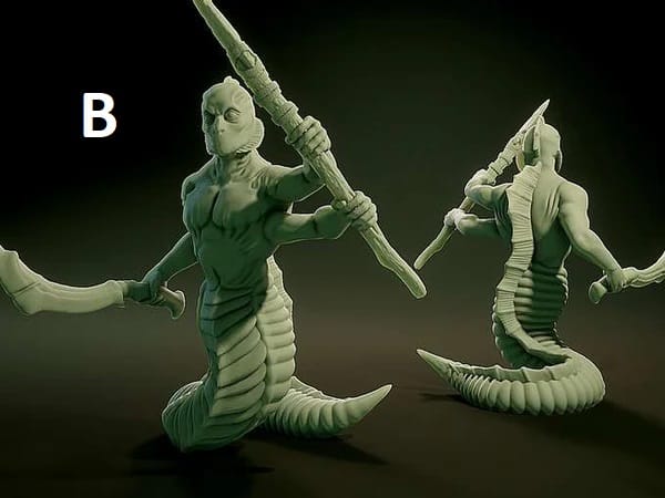 3D Printed Nafarrate Gnor Lovecraftian Bestiary 28 32 mm D&D - 3D Printing Boss 