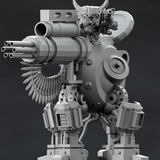 3D Printed Nafarrate Goblin Machine Gun Space Orcs 28mm 32mm D&D - 3D Printing Boss 