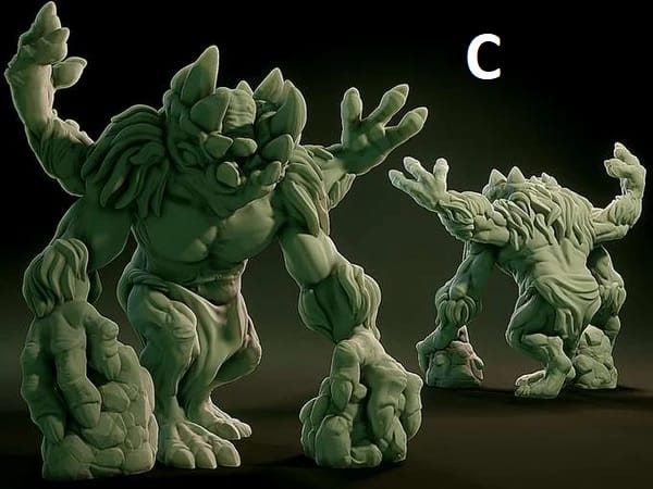 3D Printed Nafarrate Gug Lovecraftian Bestiary 28 32 mm D&D - 3D Printing Boss 