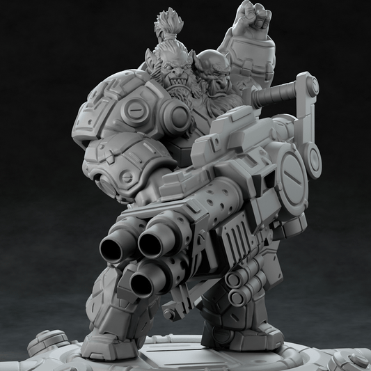 3D Printed Nafarrate Heavy Orc Set Space Orcs 28 32 mm D&D - 3D Printing Boss 