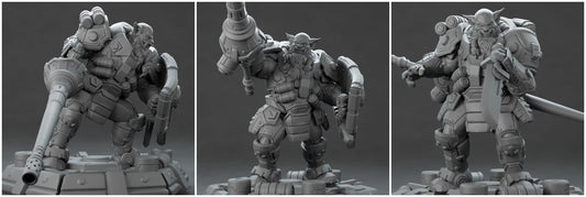 3D Printed Nafarrate Hunter Orc Set Space Orcs 28 32 mm D&D - 3D Printing Boss 