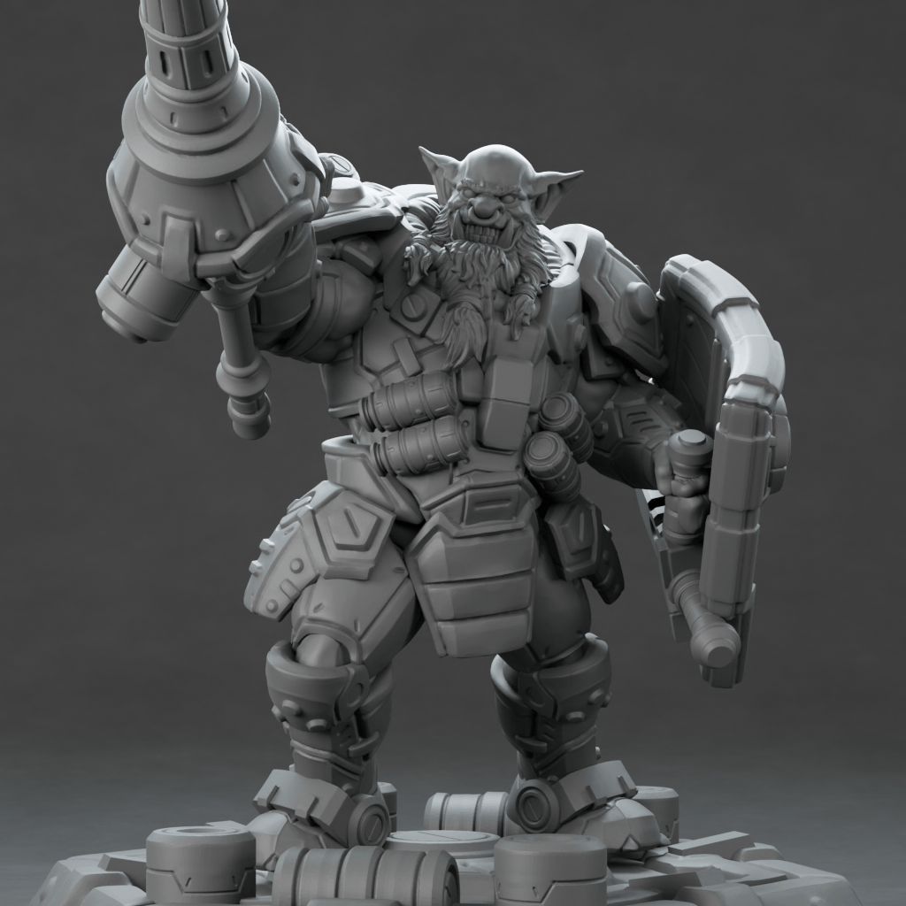 3D Printed Nafarrate Hunter Orc Set Space Orcs 28 32 mm D&D - 3D Printing Boss 