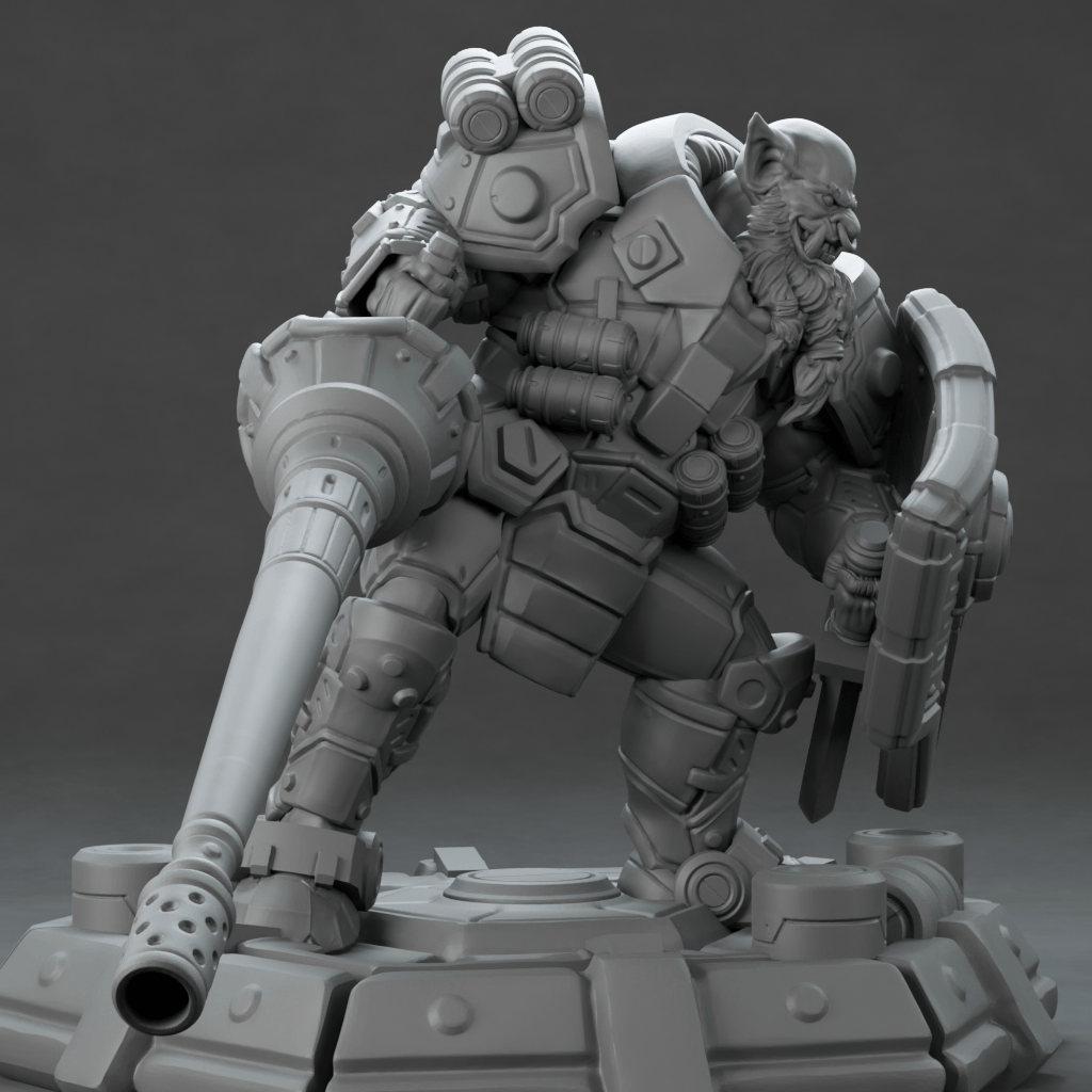 3D Printed Nafarrate Hunter Orc Set Space Orcs 28 32 mm D&D - 3D Printing Boss 