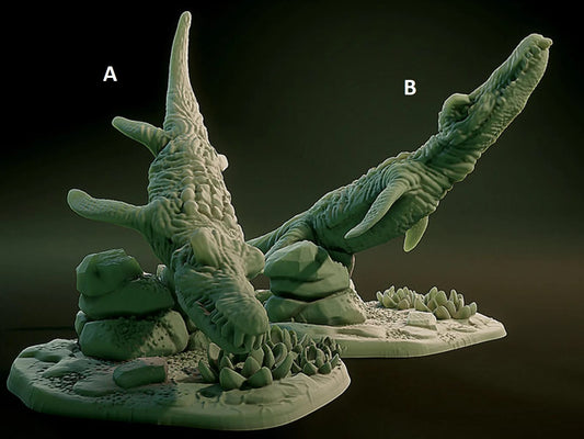 3D Printed Nafarrate Liopleurodon Lovecraftian Bestiary 28 32 mm D&D - 3D Printing Boss 