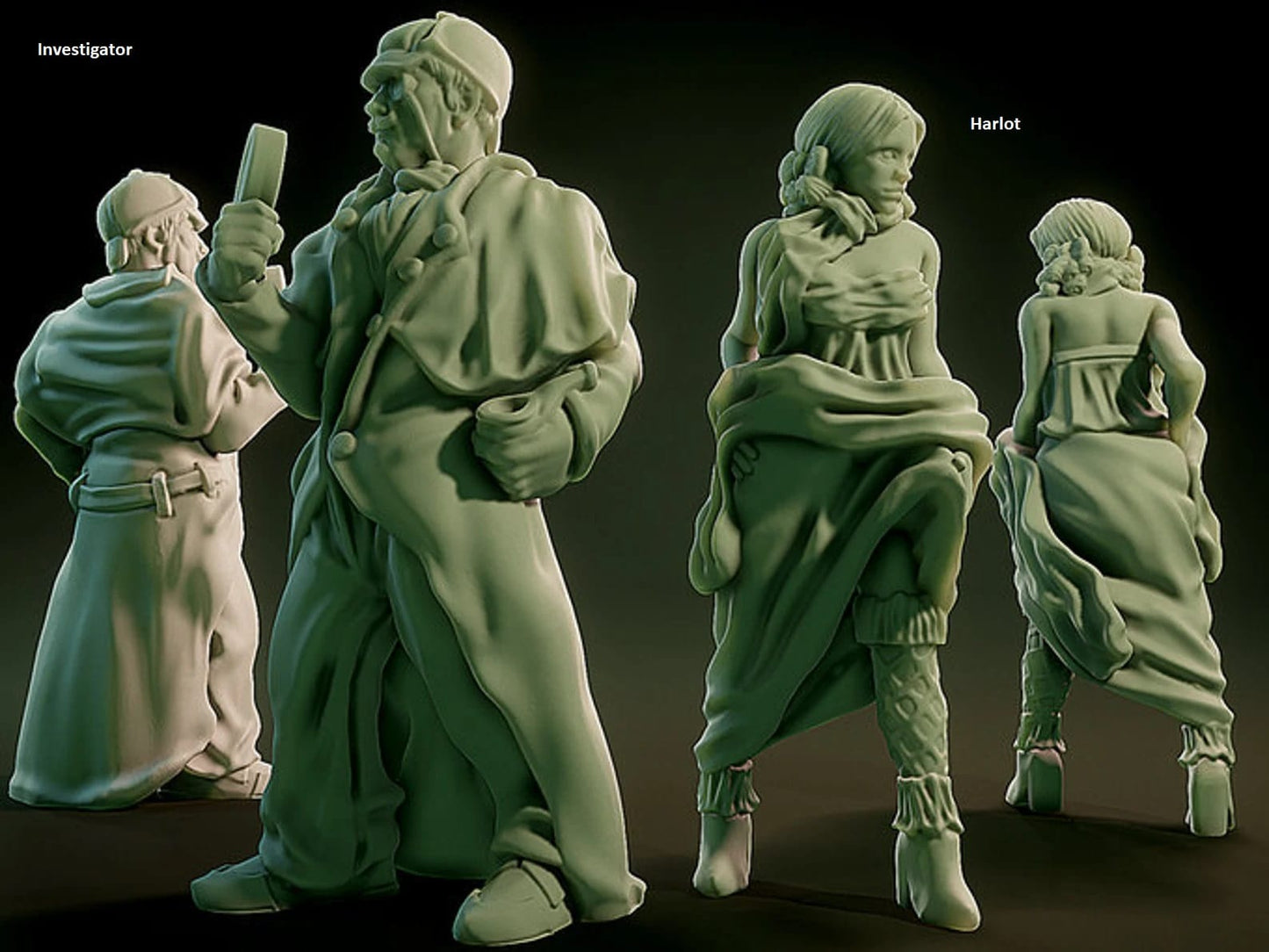 3D Printed Nafarrate NPCS Lovecraftian Bestiary 28 32 mm D&D - 3D Printing Boss 