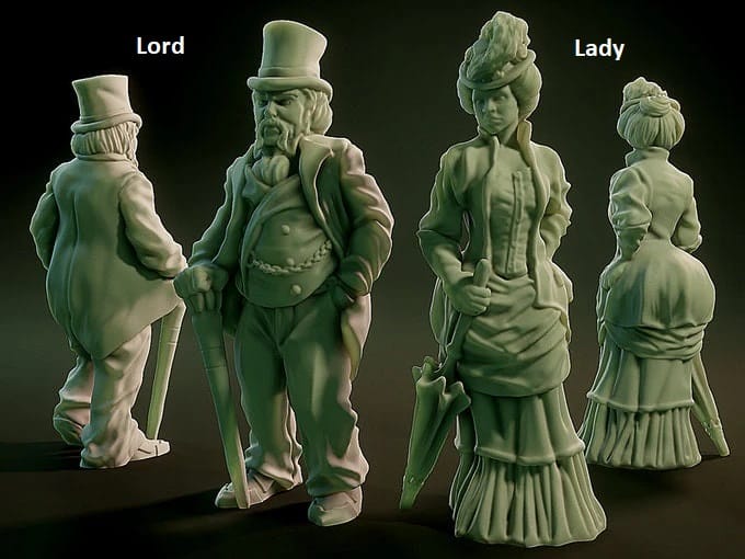 3D Printed Nafarrate NPCS Lovecraftian Bestiary 28 32 mm D&D - 3D Printing Boss 