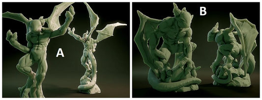 3D Printed Nafarrate Nightgaunt Lovecraftian Bestiary 28 32 mm D&D - 3D Printing Boss 