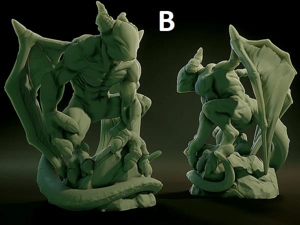 3D Printed Nafarrate Nightgaunt Lovecraftian Bestiary 28 32 mm D&D - 3D Printing Boss 