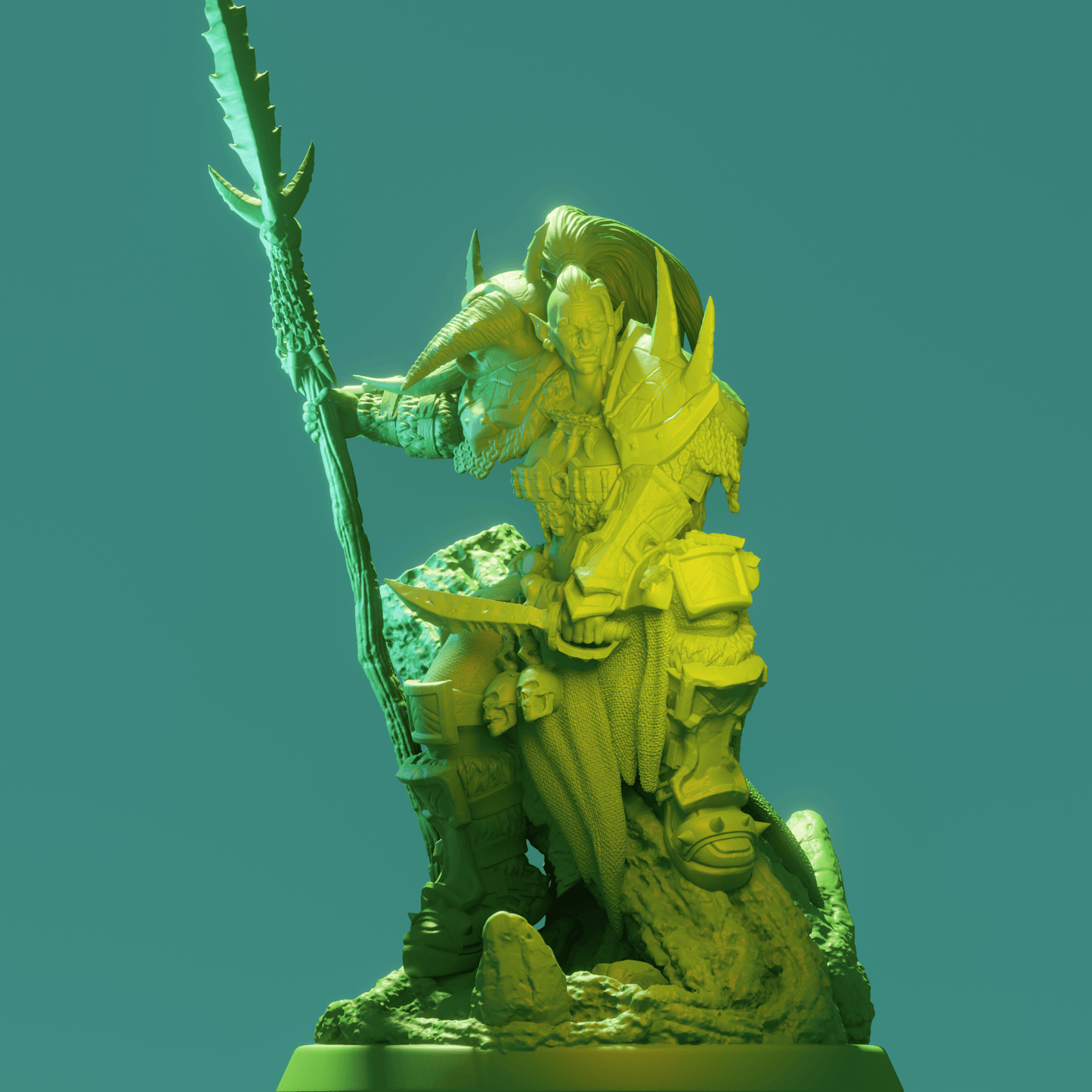 3D Printed Nafarrate Orc Set Orcs Army 28 32 mm D&D - 3D Printing Boss 