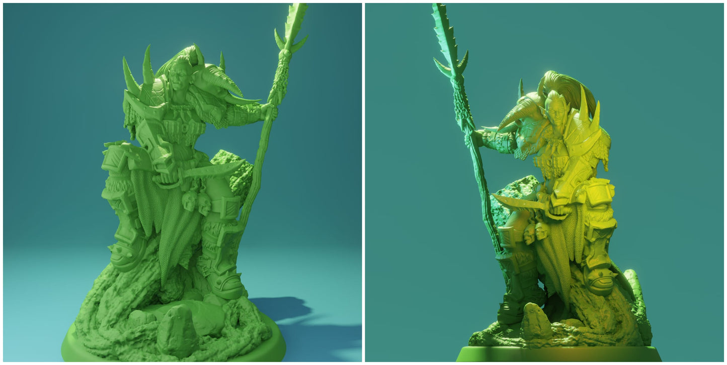 3D Printed Nafarrate Orc Set Orcs Army 28 32 mm D&D - 3D Printing Boss 