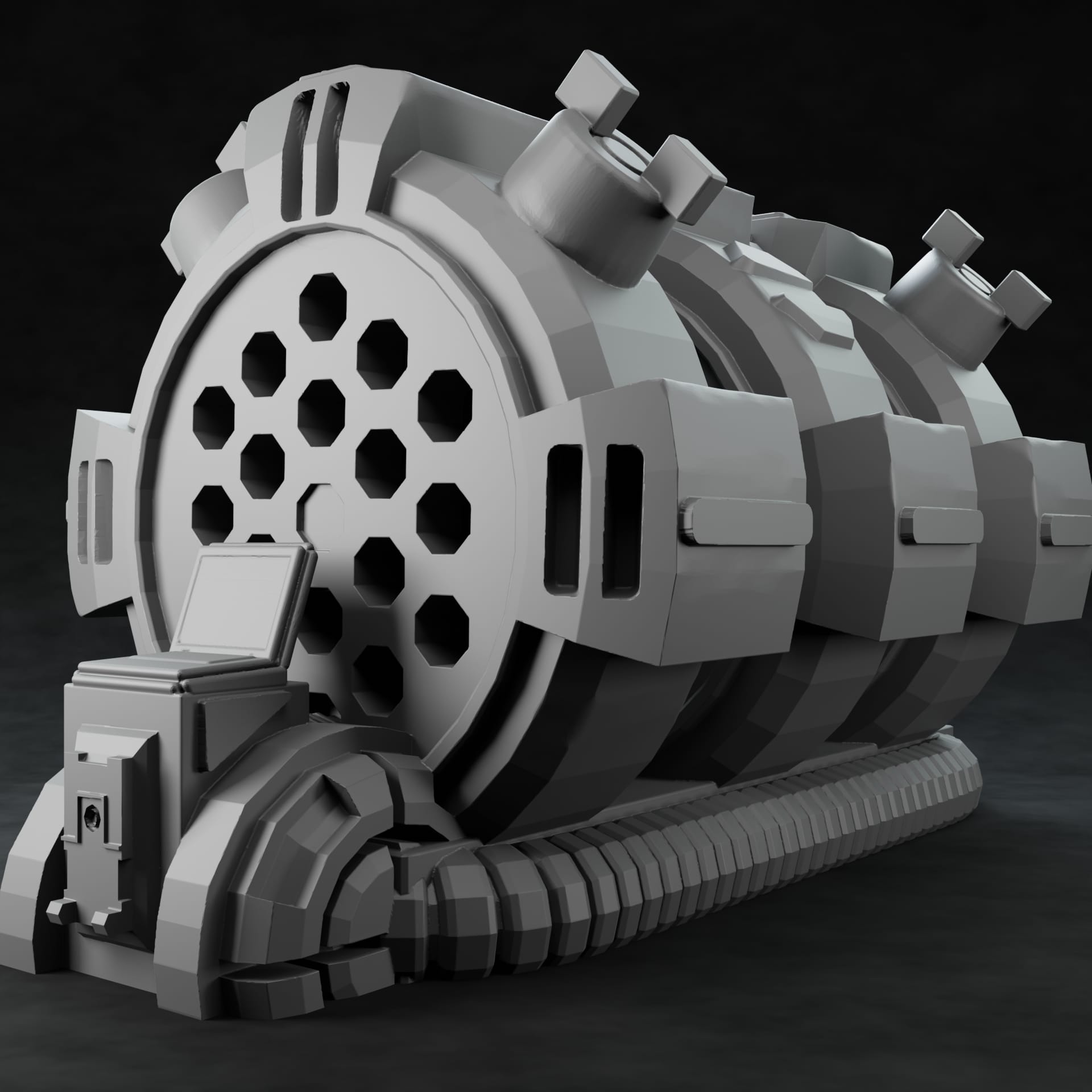 3D Printed Nafarrate Power Generator Space Orcs 28 32 mm D&D - 3D Printing Boss 