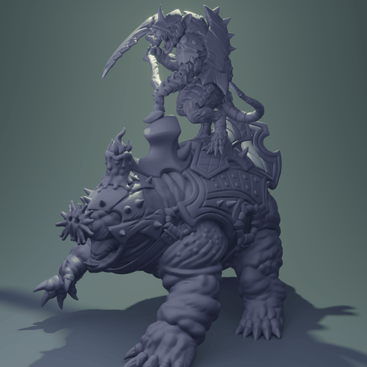 3D Printed Nafarrate Rat Riding Mole Rats Army 28mm 32mm D&D - 3D Printing Boss 