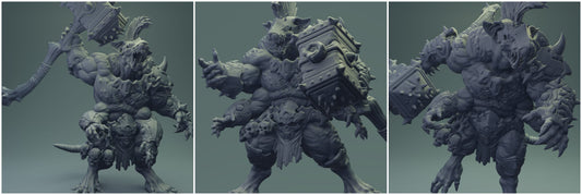 3D Printed Nafarrate Rats Army Rat Berserker Set 28mm 32mm D&D - 3D Printing Boss 