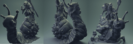 3D Printed Nafarrate Rats Army Rat Riding Snail Set 28mm 32mm D&D - 3D Printing Boss 