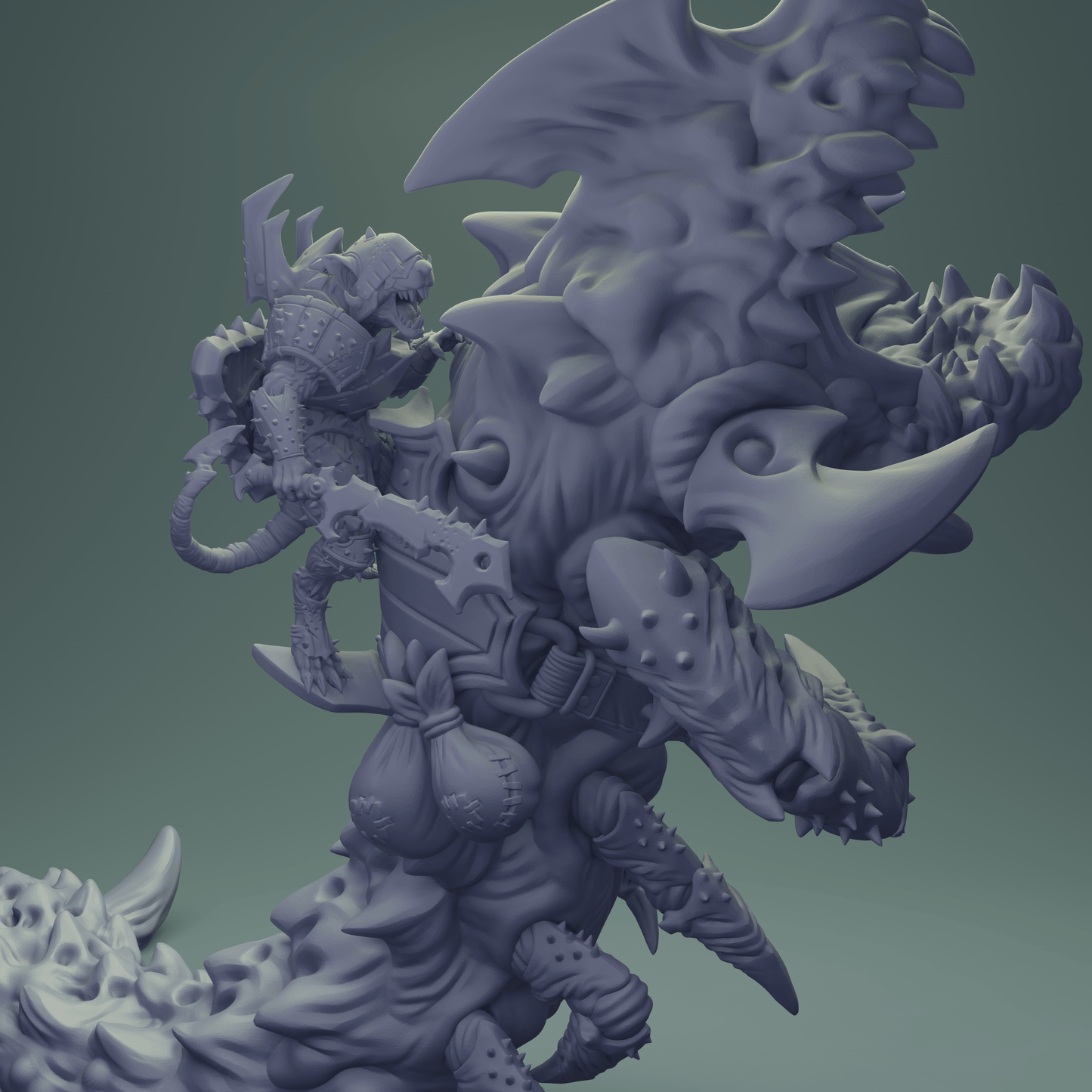 3D Printed Nafarrate Rats Army Rat Riding Wurm Set 28mm 32mm D&D - 3D Printing Boss 