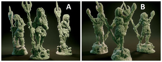 3D Printed Nafarrate Sea Hag Lovecraftian Bestiary 28 32 mm D&D - 3D Printing Boss 
