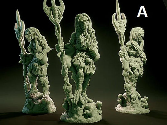 3D Printed Nafarrate Sea Hag Lovecraftian Bestiary 28 32 mm D&D - 3D Printing Boss 