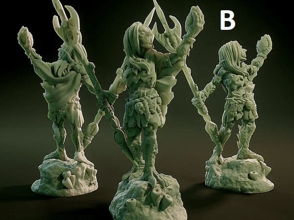 3D Printed Nafarrate Sea Hag Lovecraftian Bestiary 28 32 mm D&D - 3D Printing Boss 
