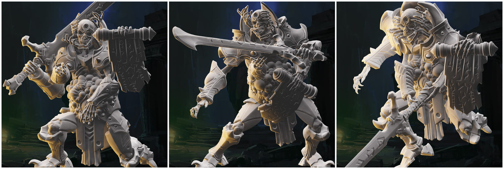 3D Printed Nafarrate Skeleton Berserker Skeletons Army 28mm 32mm D&D - 3D Printing Boss 