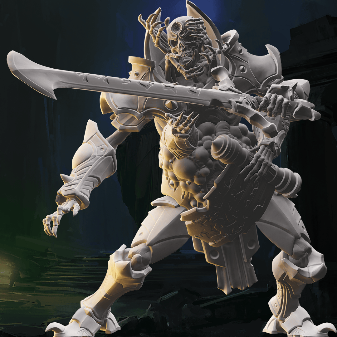 3D Printed Nafarrate Skeleton Berserker Skeletons Army 28mm 32mm D&D - 3D Printing Boss 
