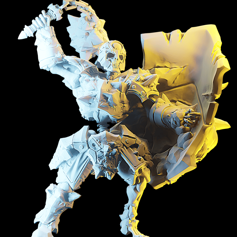3D Printed Nafarrate Skeleton Defender Skeletons Army 28mm 32mm D&D - 3D Printing Boss 
