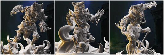 3D Printed Nafarrate Skeletons Army Skeletal Werewolf Set 28mm 32mm D&D - 3D Printing Boss 