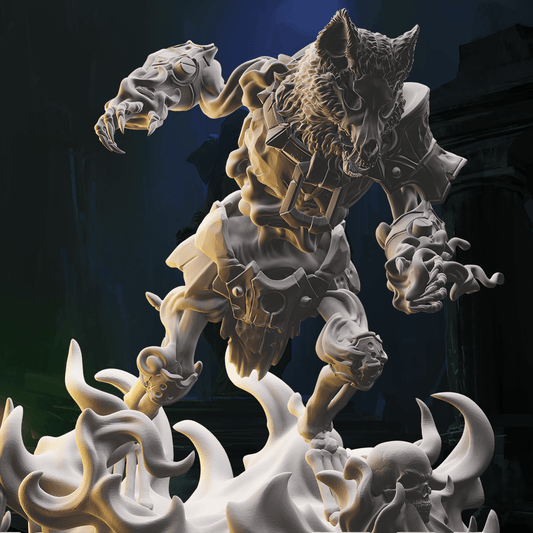 3D Printed Nafarrate Skeletons Army Skeletal Werewolf Set 28mm 32mm D&D - 3D Printing Boss 