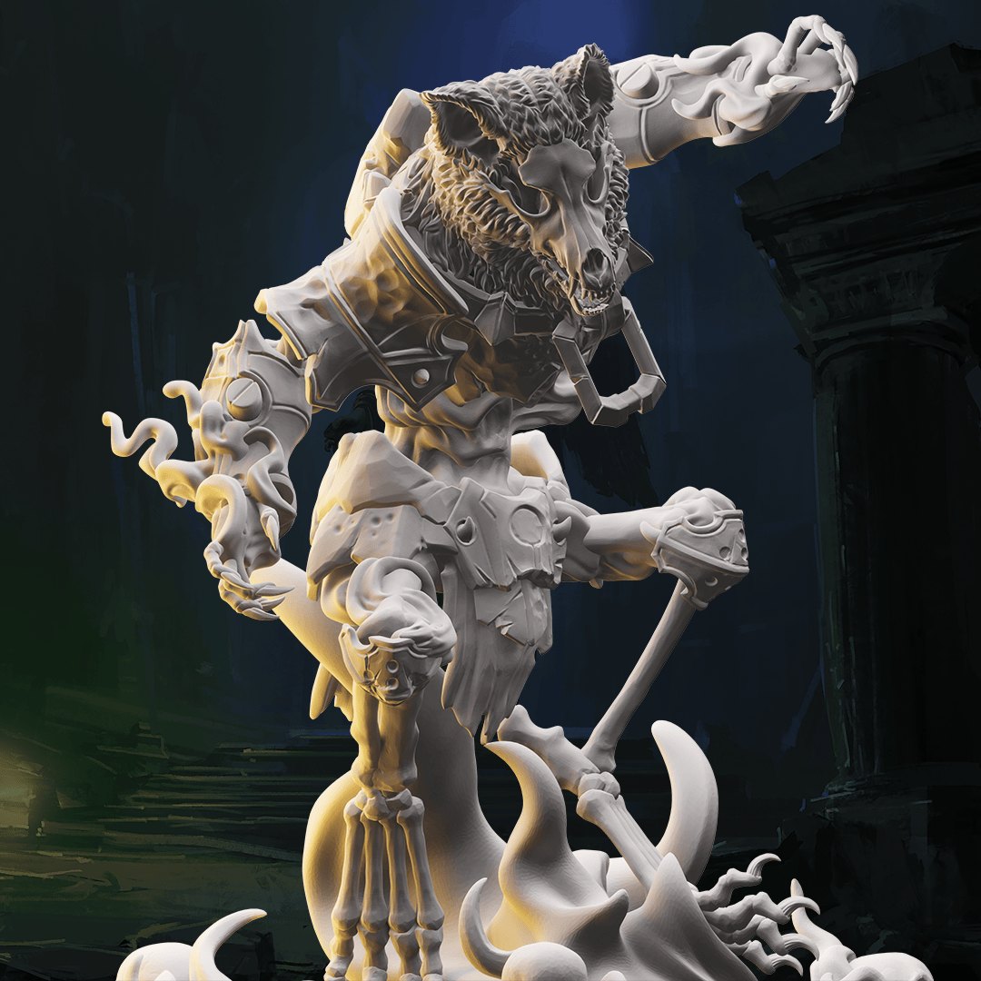 3D Printed Nafarrate Skeletons Army Skeletal Werewolf Set 28mm 32mm D&D - 3D Printing Boss 