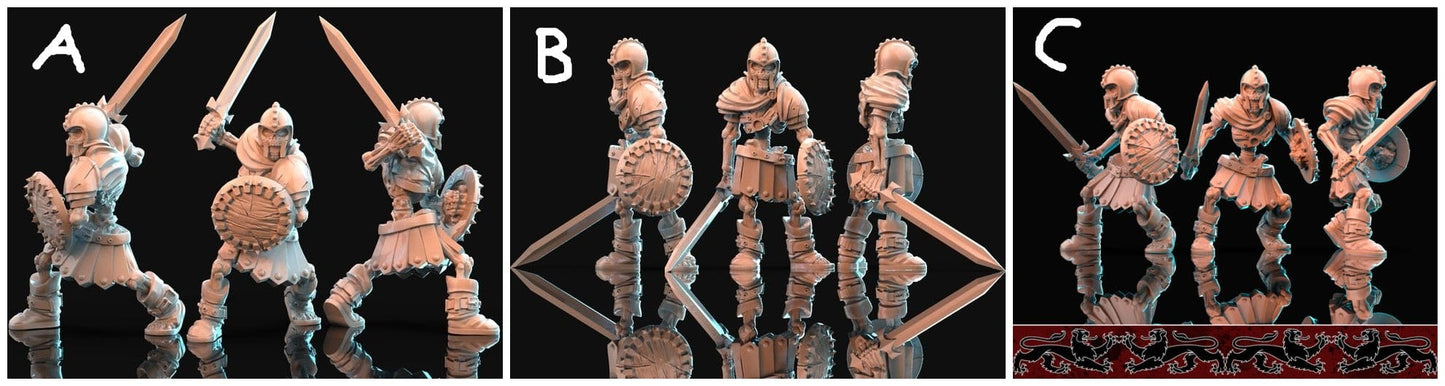 3D Printed Nafarrate Skeletons Bestiary Vol. 1 Bestiary Creatures Volume 1 28mm 32mm D&D - 3D Printing Boss 